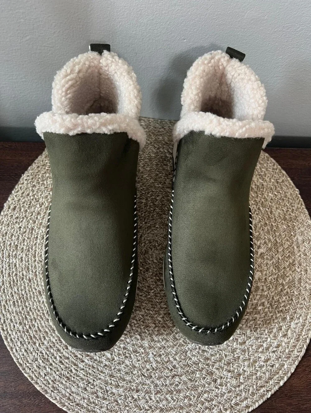 Women's Easy Spirit Tuva Ankle Boots, Size 8 US, Green, New with Tags